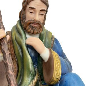 Thomas Kinkade Joseph Nativity Replacement Figurine Multicolor Decorative Father